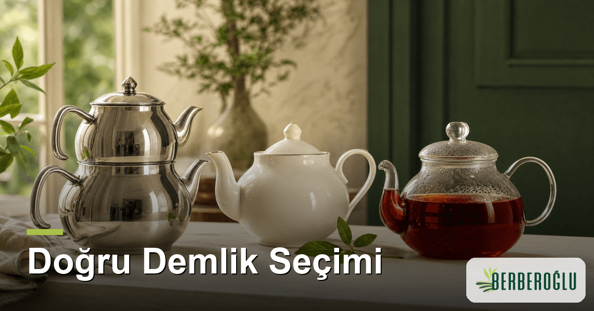 Doğru Demlik Seçimi: Çelik, Porselen ve Cam Demlikler
