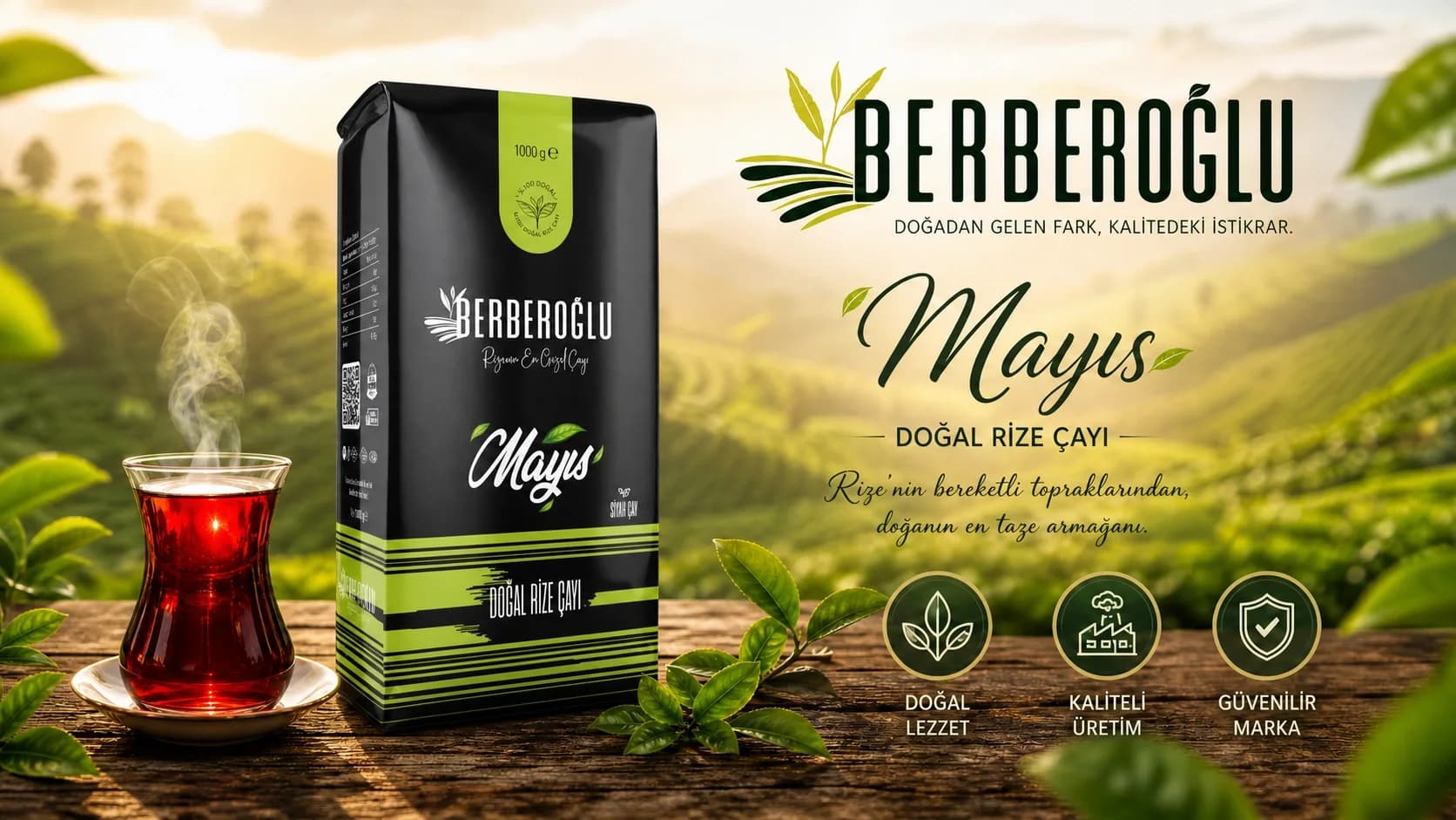 Berberoğlu Mayıs — Doğal Rize Çayı