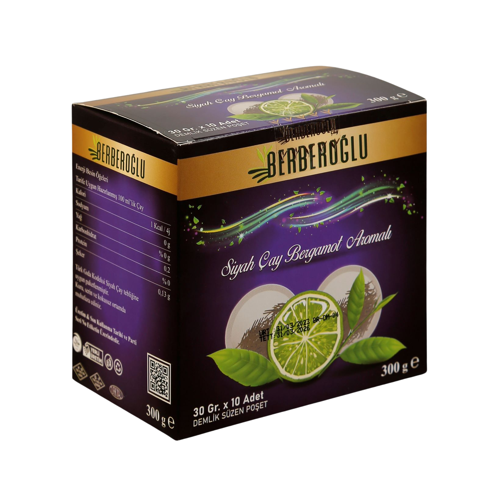 Demlik Süzen Poşet Siyah Çay Bergamot Aromalı